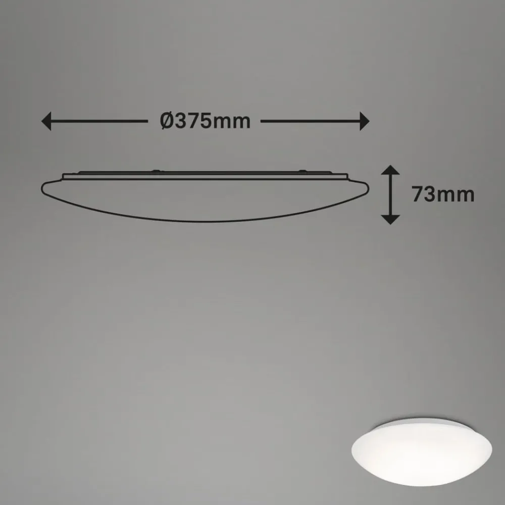 Briloner Loftlamper > LED-loftlampe med sensor Elipso IP44 4.000K Ø38cm