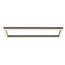 PURE Loftlamper > LED-loftlampe Lines, 110 x 30 cm, antracit, fjernbetjening