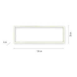 PURE Loftlamper > LED-loftlampe Lines, 110 x 30 cm, antracit, fjernbetjening