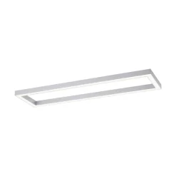 PURE Loftlamper > LED-loftlampe Lines, 110 x 30 cm, sølv, CCT, fjernbetjening