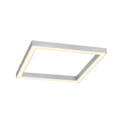PURE Loftlamper > LED-loftlampe Lines, 55 x 55 cm, sølv, CCT, fjernbetjening