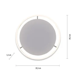 JUST LIGHT. GmbH Loftlamper|Loftlamper > LED-loftlampe Ritus, Ø 39,3 cm, aluminium