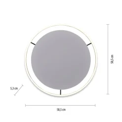 JUST LIGHT. GmbH Loftlamper > LED-loftlampe Ritus, Ø 58,5 cm, antracit