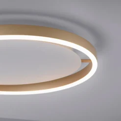 Gang|Loftlamper ^ JUST LIGHT. GmbH LED-loftlampe Ritus, Ø 39,3 cm, mat messing