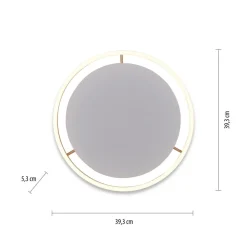 Gang|Loftlamper ^ JUST LIGHT. GmbH LED-loftlampe Ritus, Ø 39,3 cm, mat messing
