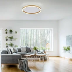 Gang|Loftlamper ^ JUST LIGHT. GmbH LED-loftlampe Ritus, Ø 39,3 cm, mat messing