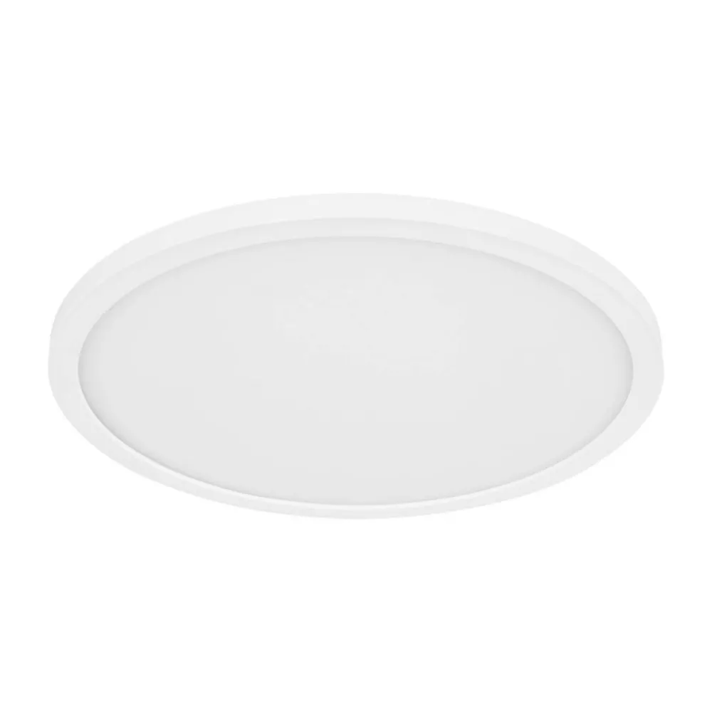 Globo Loftlamper > LED-loftlampe Sapana, hvid, Ø 42 cm, plast, IP44