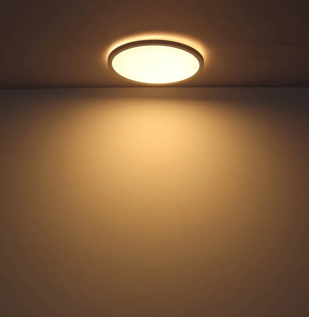 Globo Loftlamper > LED-loftlampe Sapana, hvid, Ø 42 cm, plast, IP44