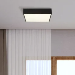 Searchlight Loftlamper > LED-loftlampe til badeværelset Zeus, sort, længde 30 cm, metal
