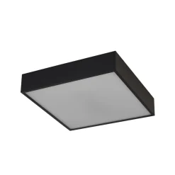 Searchlight Loftlamper > LED-loftlampe til badeværelset Zeus, sort, længde 30 cm, metal