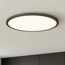 Loftlamper|Loftlamper ^ Brilliant LED-loftlampe Tuco CCT, dæmpbar, sort Ø 50 cm