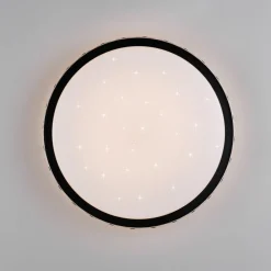 Reality Leuchten Loftlamper > LED-loftlampe Varda, sort, Ø 39 cm, fjernbetjening