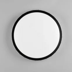Reality Leuchten Loftlamper > LED-loftlampe Varda, sort, Ø 39 cm, fjernbetjening