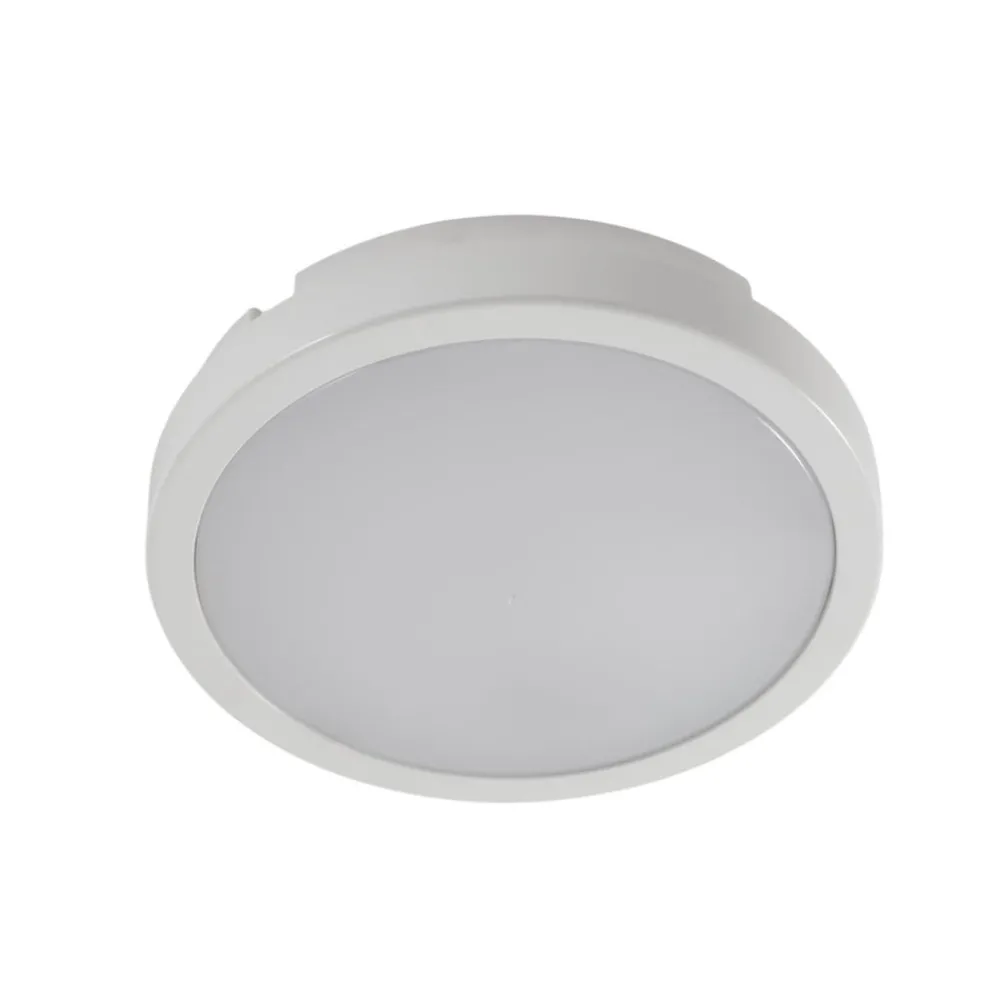 Udendørs Loftlamper ^ Milagro Lighting LED-loftlampe Vera, hvid, plast, Ø 22 cm, IP65