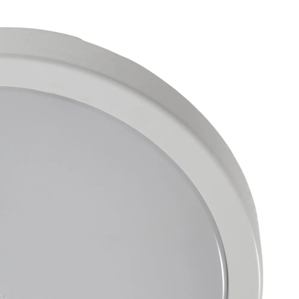 Udendørs Loftlamper ^ Milagro Lighting LED-loftlampe Vera, hvid, plast, Ø 22 cm, IP65