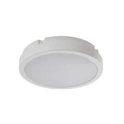 Udendørs Loftlamper ^ Milagro Lighting LED-loftlampe Vera, hvid, plast, Ø 22 cm, IP65