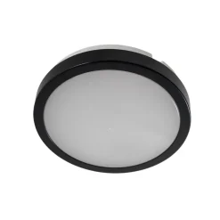 Milagro Lighting Udendørs Loftlamper > LED-loftlampe Vera, sort, plast, Ø 22 cm, IP65