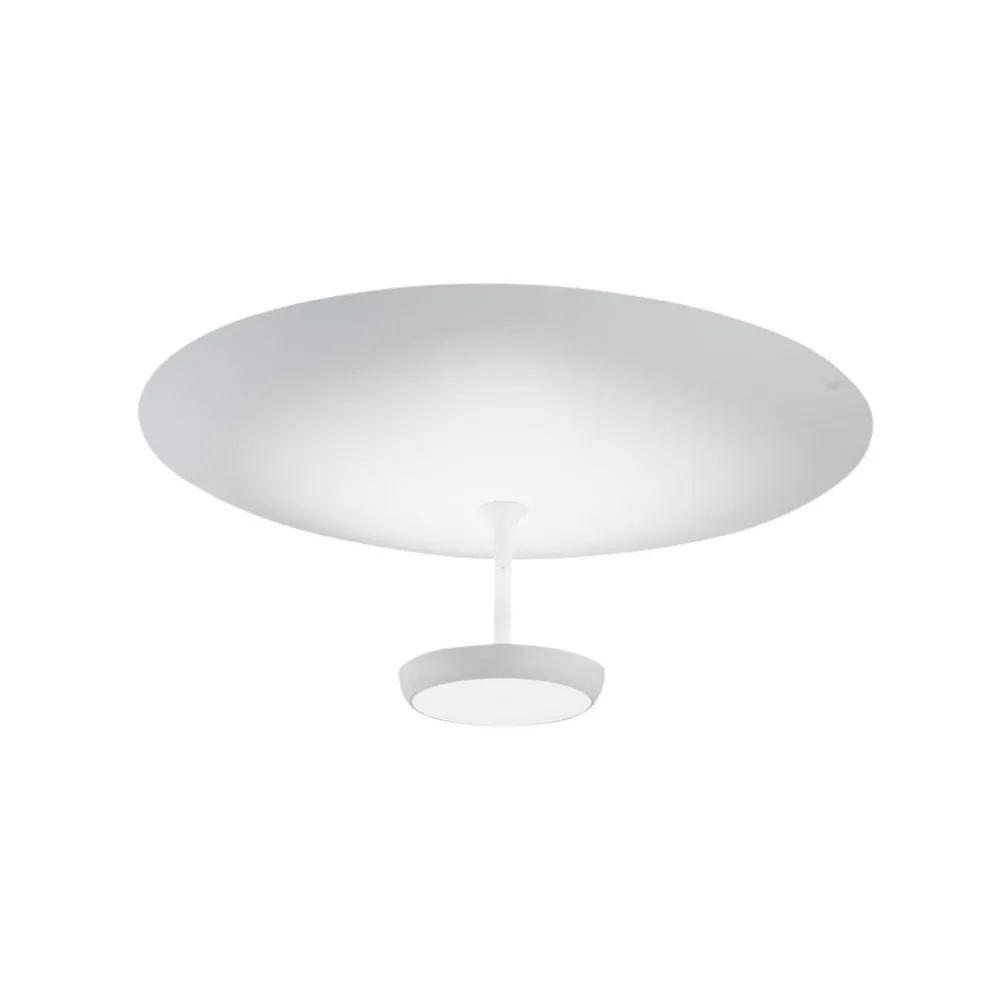 Fabas Luce Loftlamper > LED-loftlampe Yuko, hvid, metal, 23 cm høj, dæmpbar