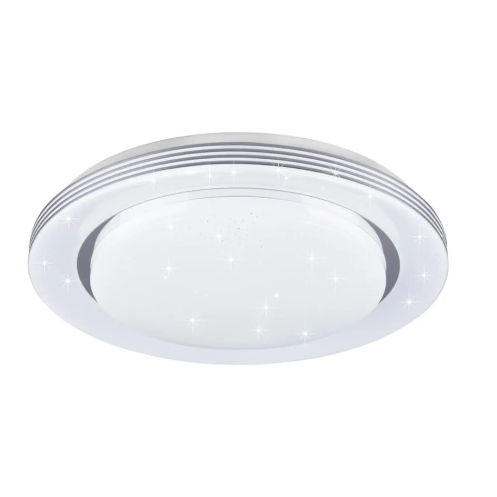 Loftlamper ^ Reality Leuchten LED-loftslampe Atria, Ø 58 cm, hvid, plast, CCT