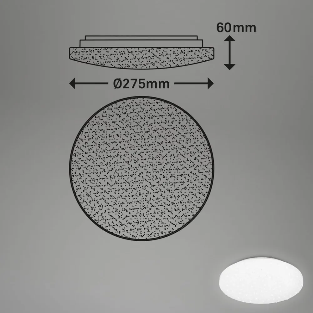 Briloner Loftlamper|Loftlamper > LED-loftslampe Case IP44 starry sky 840 Ø 28cm