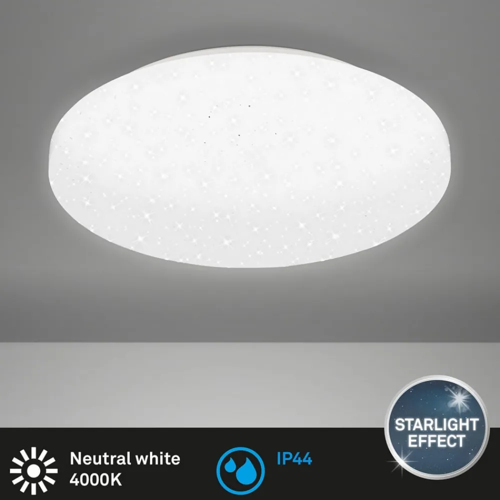 Briloner Loftlamper|Loftlamper > LED-loftslampe Case IP44 starry sky 840 Ø 28cm