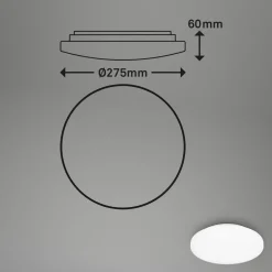 Briloner Loftlamper|Loftlamper > LED-loftslampe Case til badeværelset IP44 3.000K Ø 28cm