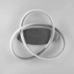 Arbejdsrum/Kontor ^ Reality Leuchten LED-loftslampe Course, mat nikkel, 4.000K, Ø 45 cm