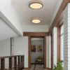 Loftlamper|Loftlamper ^ Globo LED-loftslampe Doro Ø 30 cm mørkt træ, grafit