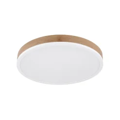 Globo Loftlamper > LED-loftslampe Doro Ø 45 cm træ mørk/hvid