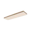 Loftlamper ^ Globo LED-loftslampe Doro, længde 80 cm, mørkt træ, træ, CCT