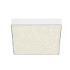 Loftlamper ^ Briloner LED-loftslampe Flame Star, 21,2 x 21,2 cm hvid