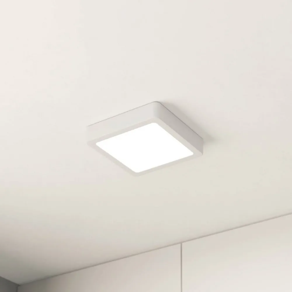 EGLO Loftlamper > LED-loftslampe Fueva 5 IP44 3000K hvid 16x16cm