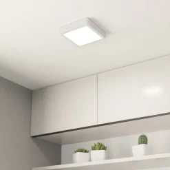 EGLO Loftlamper > LED-loftslampe Fueva 5 IP44 3000K hvid 16x16cm