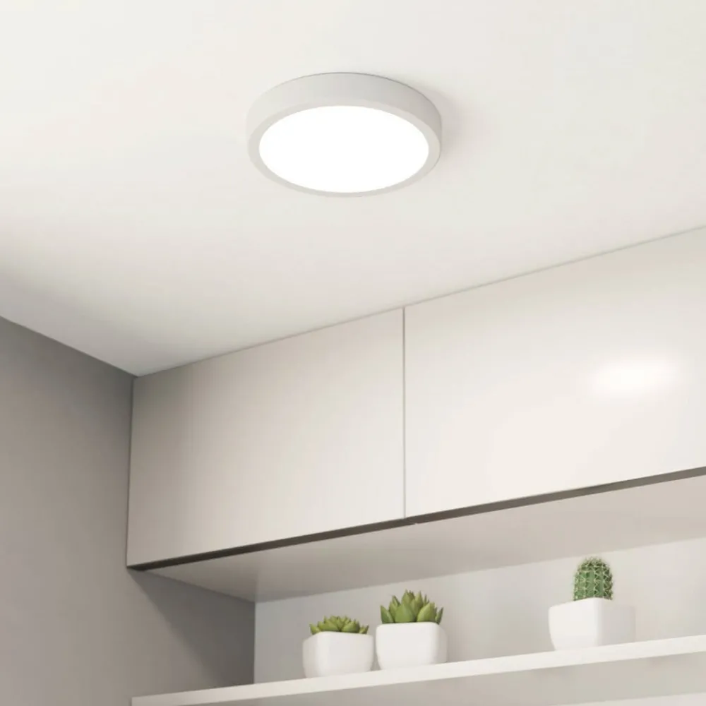 EGLO Loftlamper|Loftlamper > LED-loftslampe Fueva 5 IP44 3000K hvid Ø21cm