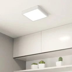 EGLO Loftlamper|Loftlamper > LED-loftslampe Fueva 5 IP44 3000K hvid 21x21cm