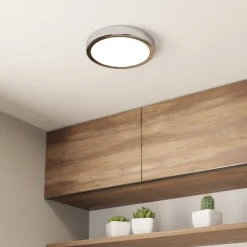 EGLO Loftlamper > LED-loftslampe Fueva 5 IP44 3000K krom Ø21cm