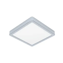 Loftlamper|Loftlamper ^ EGLO LED-loftslampe Fueva 5 IP44 3000K krom 21x21cm