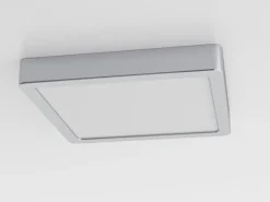 Loftlamper|Loftlamper ^ EGLO LED-loftslampe Fueva 5 IP44 3000K krom 21x21cm