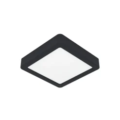 EGLO Loftlamper > LED-loftslampe Fueva 5 IP44 3000K sort 16x16cm