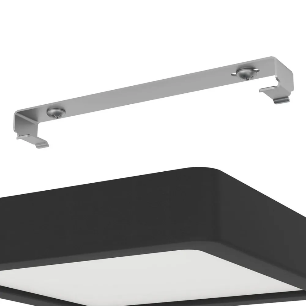 EGLO Loftlamper > LED-loftslampe Fueva 5 IP44 3000K sort 16x16cm