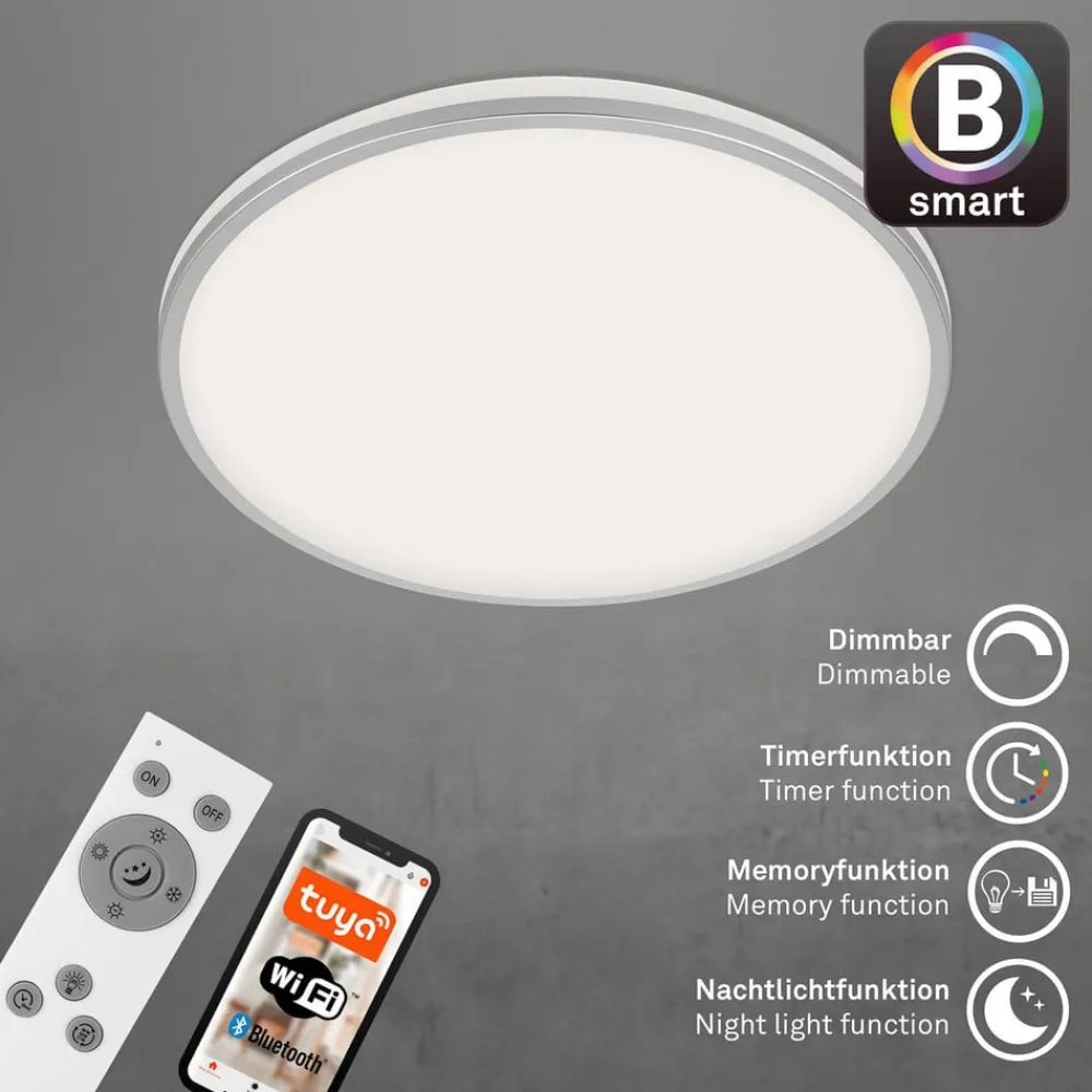 Briloner Loftlamper|Loftlamper > LED-loftslampe Ivy S, dæmpbar, CCT, Ø 49 cm