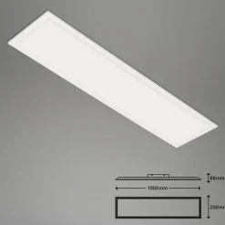Arbejdsrum/Kontor ^ Briloner LED-loftslampe Piatto S dæmpbar CCT hvid 100x25cm