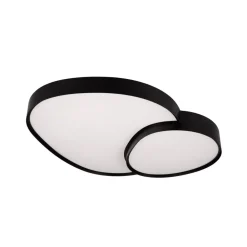Loftlamper ^ Trio Lighting LED-loftslampe Rise, sort, 77 x 63 cm, CCT, dæmpbar