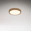 Gang|Loftlamper ^ Briloner LED-loftslampe Runa Wood trælook 3.000 K Ø28cm
