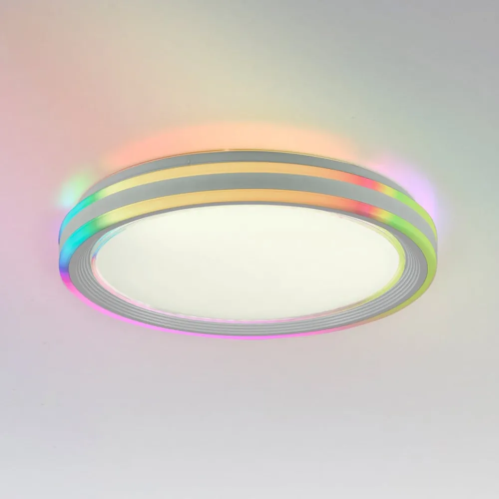 JUST LIGHT. GmbH Loftlamper > LED loftslampe Sfærisk, CCT, RGB, Ø 48cm