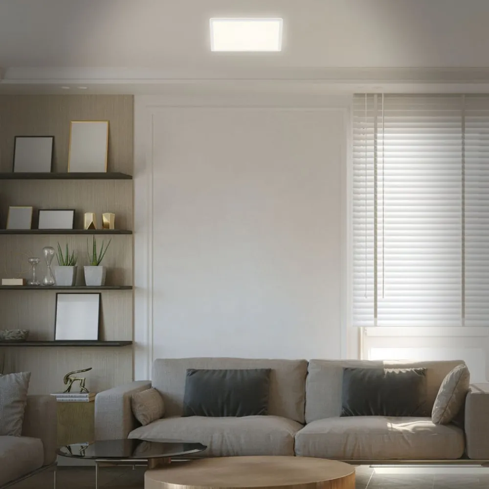Briloner Loftlamper|Loftlamper > LED-loftslampe Slank, kantet 29,3 x 29,3 cm