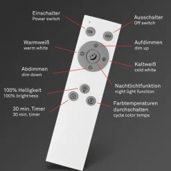 Briloner Loftlamper|Loftlamper > LED-loftslampe Slim S dæmpbar CCT hvid Ø 45 cm