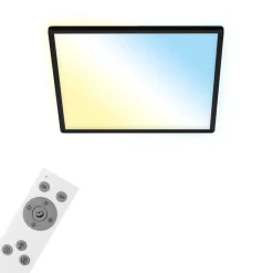 Briloner Arbejdsrum/Kontor|Loftlamper > LED-loftslampe Slim smart sort dim CCT 42x42cm