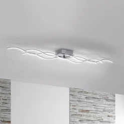 JUST LIGHT. GmbH Gang|Loftlamper > LED-loftslampe Wave 3.000K 139,5x16cm stål