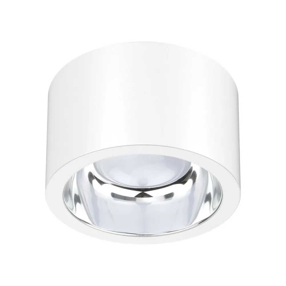 Indbygningsspots ^ EVN LED-loftspot ALG54, Ø 21,3 cm, hvid